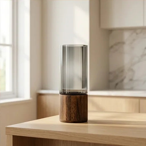 Light Luxury Simple Retro Vase Decoration Creative Primary Color Glass Water Nourishing Vase Living Room Table Decoration