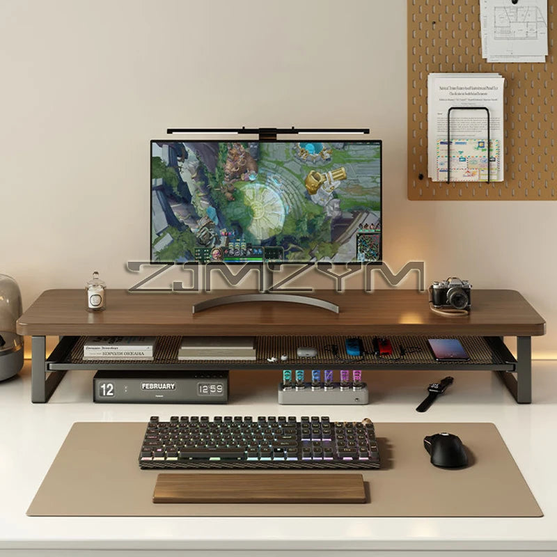 Office Storage Rack Monitor Raising Stand Holder