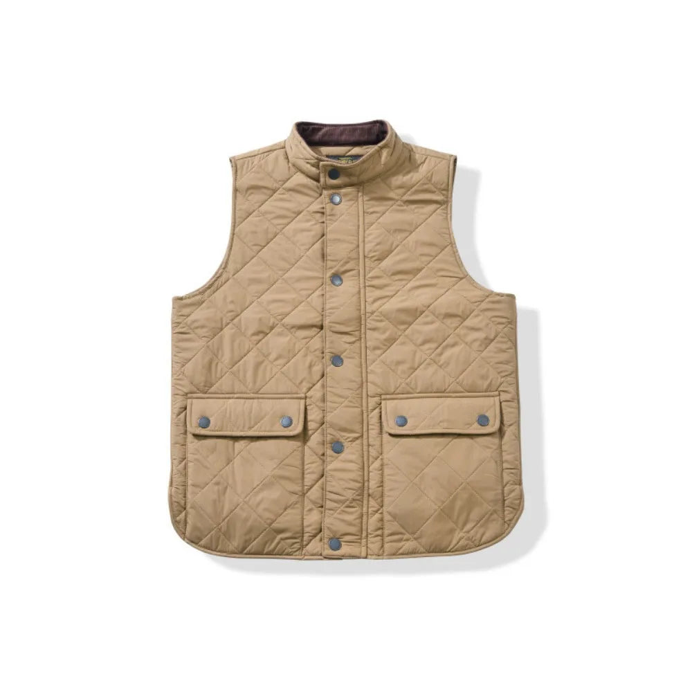 corduroy thick plus cotton quilted vest for men
