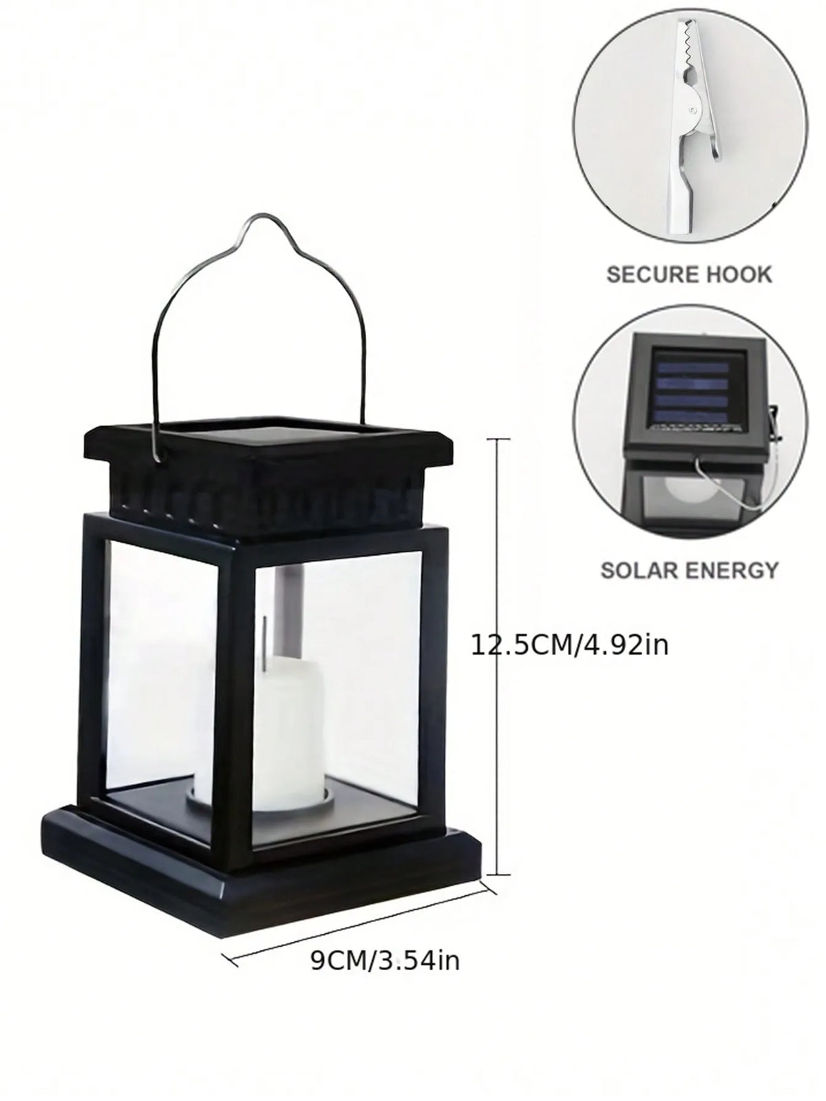 Garden Decor Outdoor Solar Lights Retro Palace Lantern Lights Hanging Candle Lamps Landscape Lighting Floor Lights Solar Light