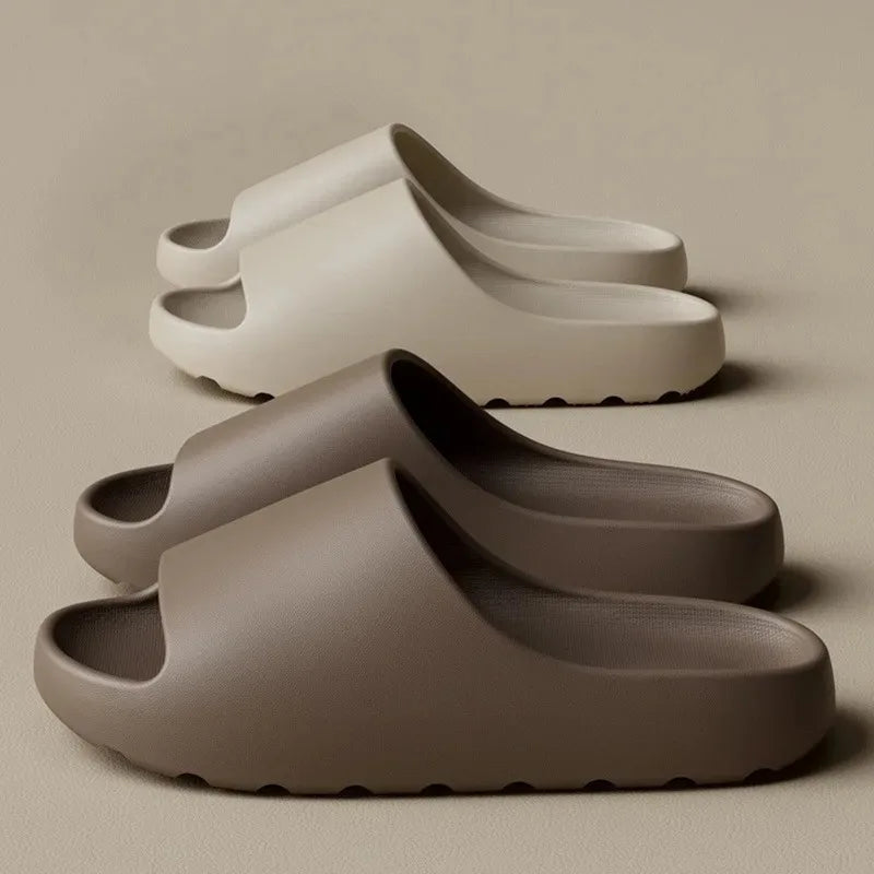 Coconut Slippers Cloud Thick-soled Slides Summer Fashion Soft Bottom Beach Men/Women Slides
