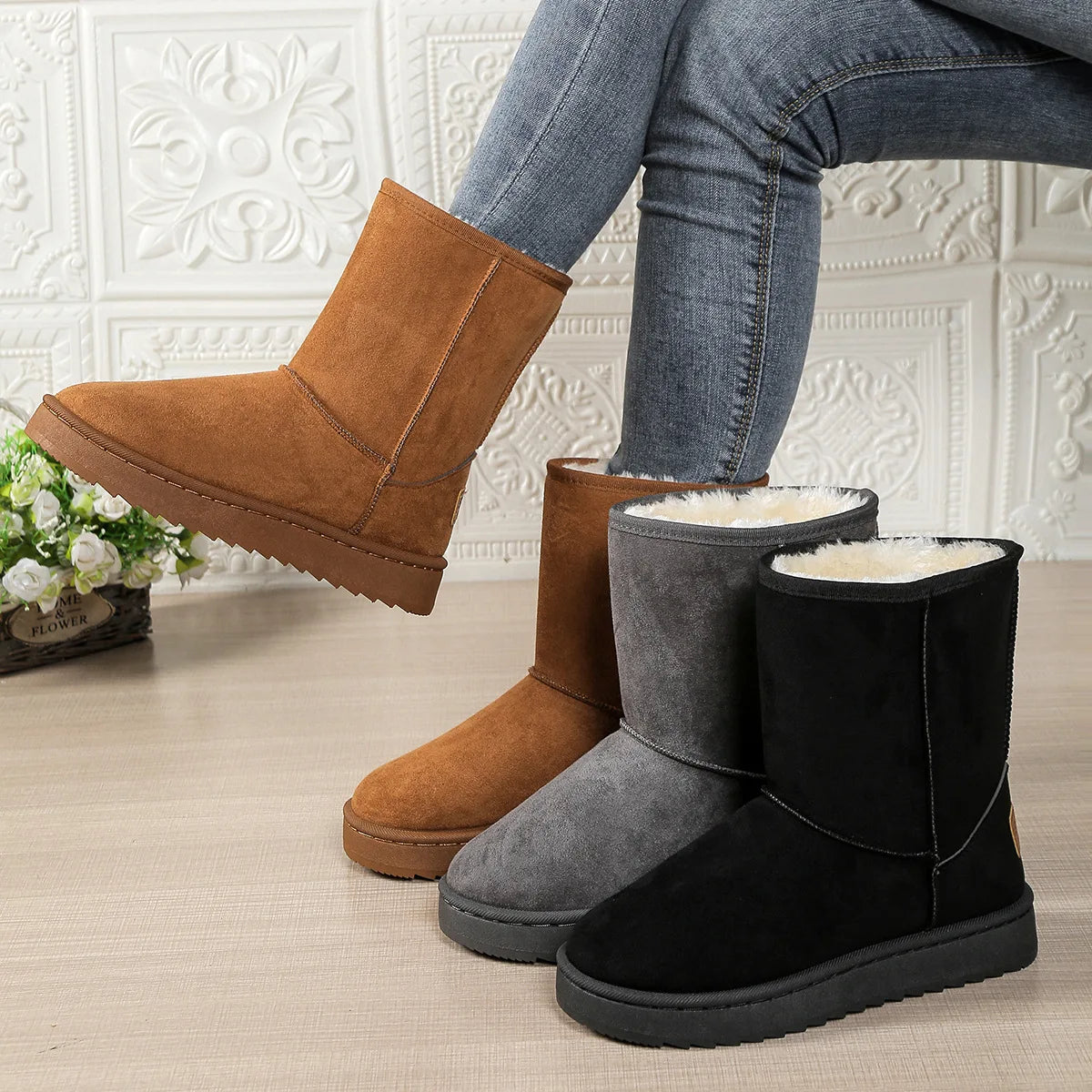 Waterproof Warm Casual Woman Booties 2026 New fashion
