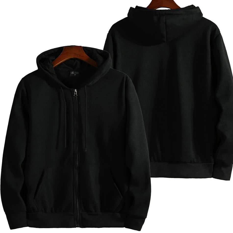 Zipper Hoodies Women/Men Long Sleeve Hooded