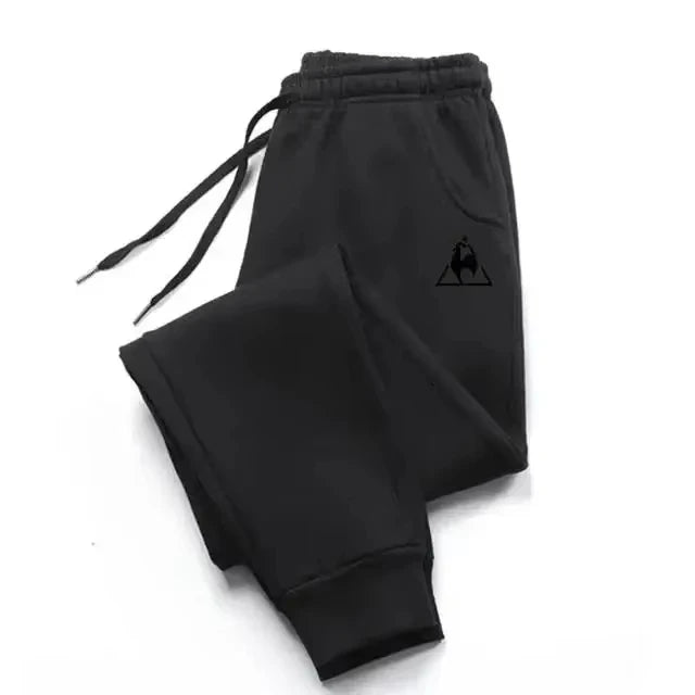 Men's fleece casual pants for sporty running pants, fashionable Harajuku street style, sizes S-3XL.