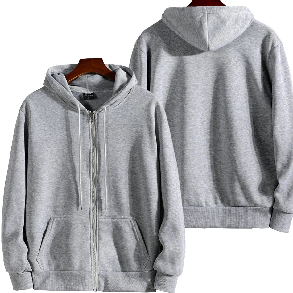 Zipper Hoodies Women/Men Long Sleeve Hooded