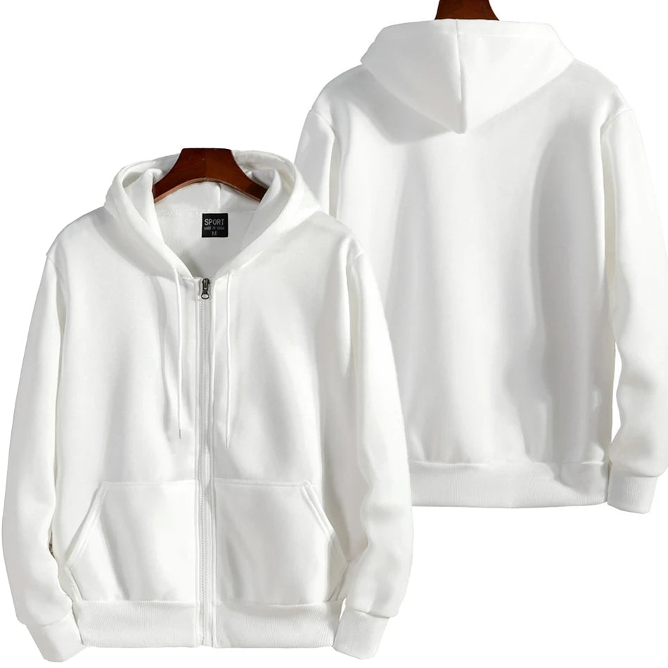 Zipper Hoodies Women/Men Long Sleeve Hooded