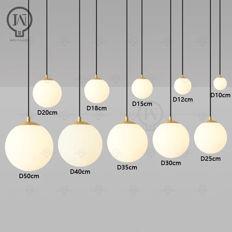 " glass ball pendant light, bar restaurant shop decorative light, study room bedroom light, bar desk lamp t in