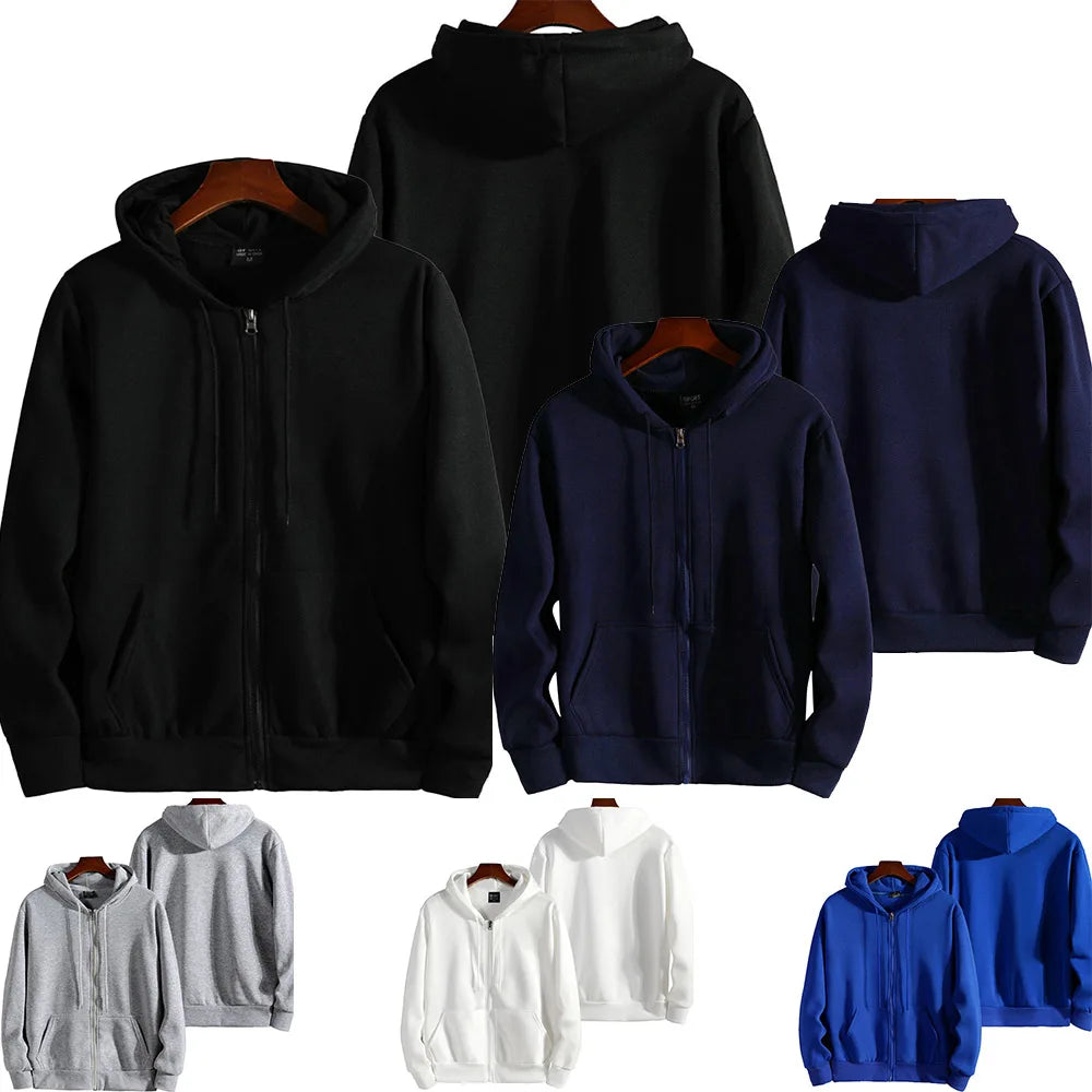 Zipper Hoodies Women/Men Long Sleeve Hooded
