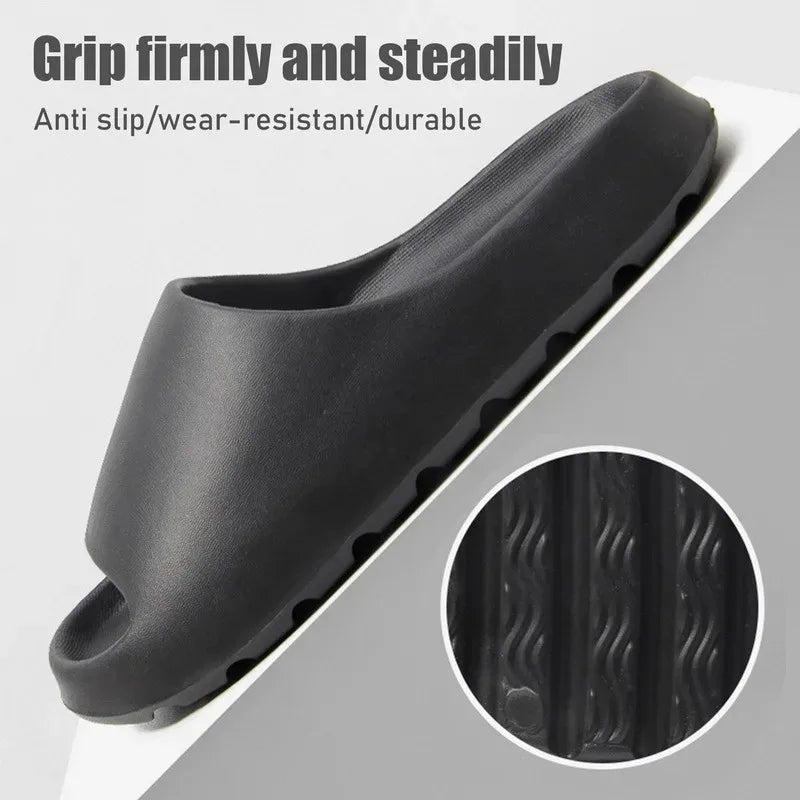 Coconut Slippers Cloud Thick-soled Slides Summer Fashion Soft Bottom Beach Men/Women Slides